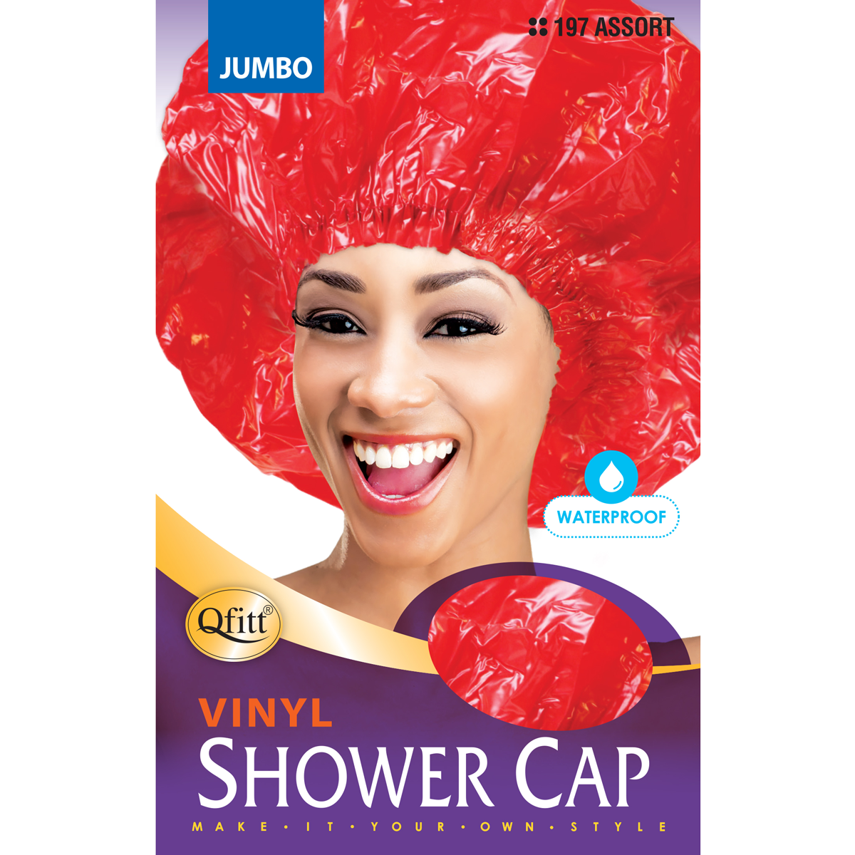 JUMBO SHOWER CAP [ASSORT-12 PIECES SET]