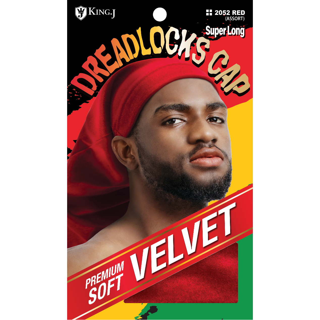 VELVET DREADLOK CAP SUPER LONG [ASSORT-6PC/PK]