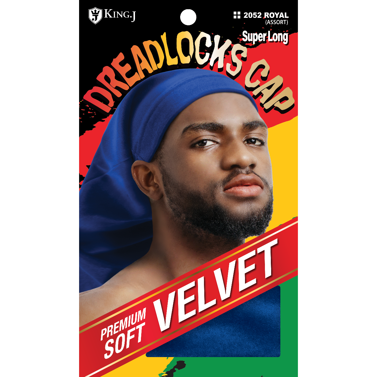 VELVET DREADLOK CAP SUPER LONG [ASSORT-6PC/PK]