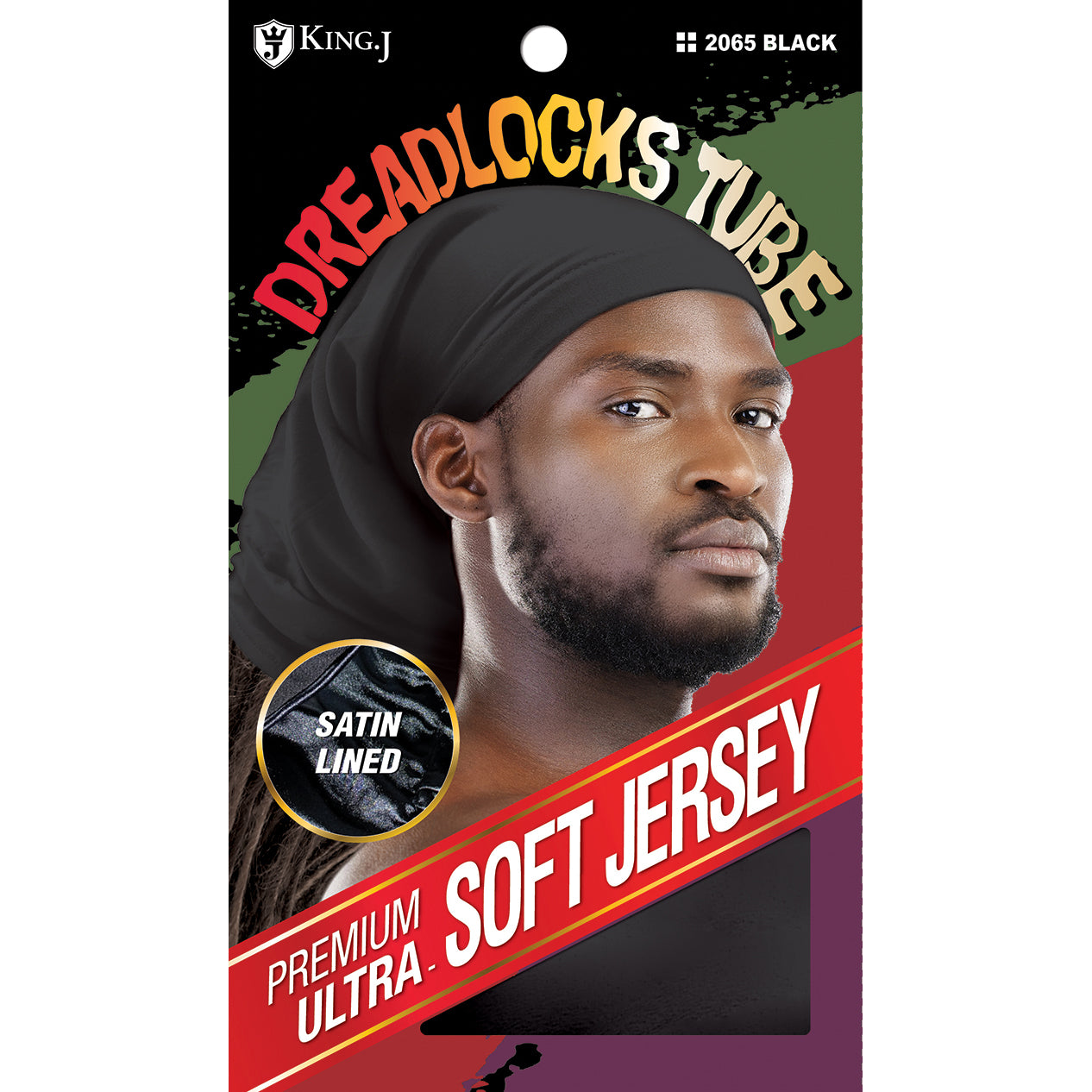 SOFT JERSEY DREADLOCKS TUBE [BLACK]