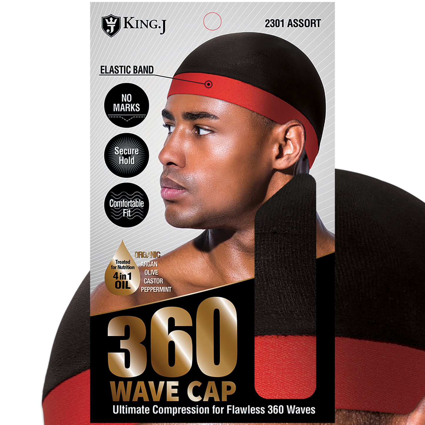 KING J WAVE CAP [ASSORT-12 PIECES SET]