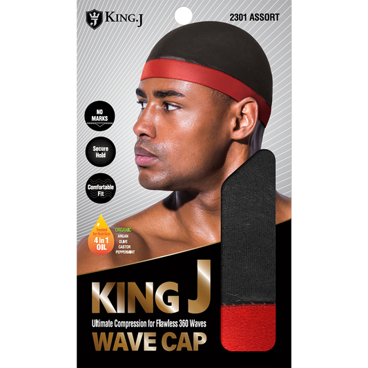 KING J WAVE CAP [ASSORT-12 PIECES SET]