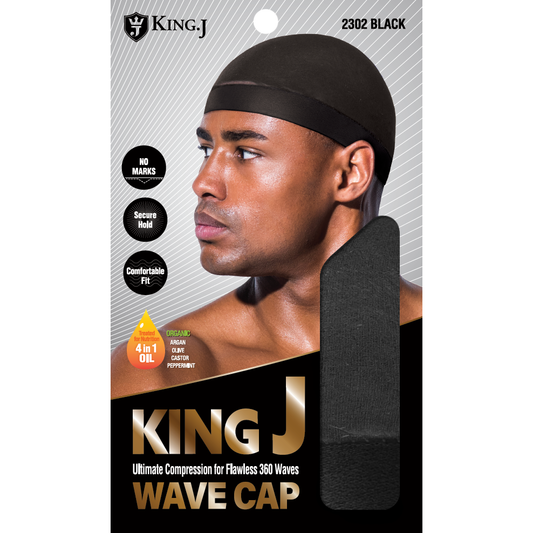 KING J WAVE CAP [BLACK]