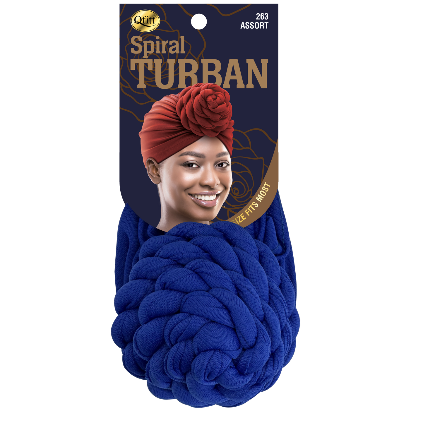 Spiral Turban [ASSORT-6 PIECES SET]