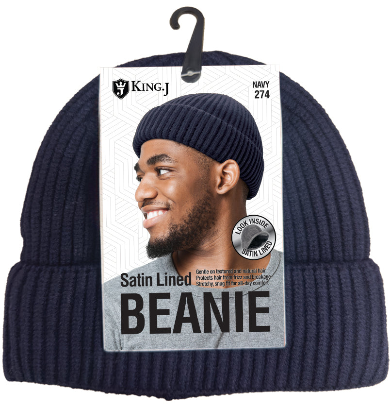 SATIN LINED BEANIE