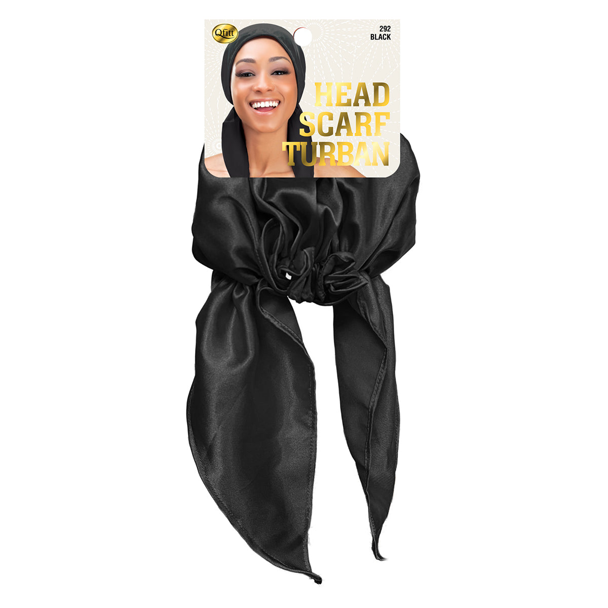 HEAD SCARF TURBAN [BLACK]
