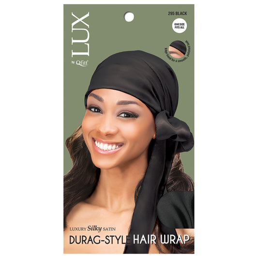 LUX DURAG-STYLE HAIR WRAP [BLACK]