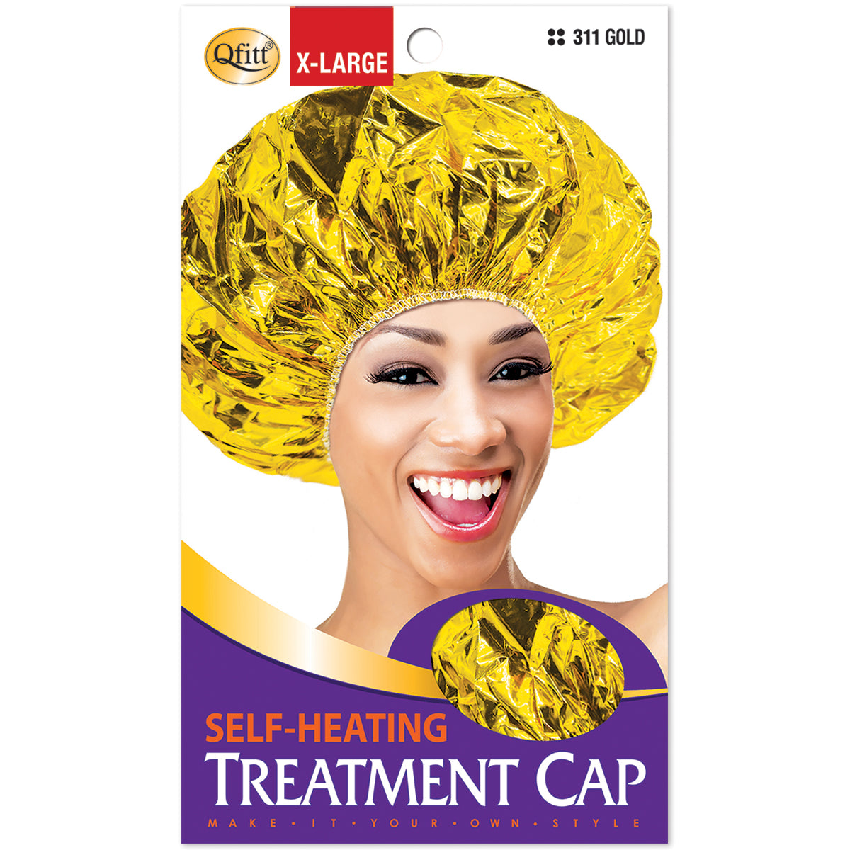 SELF-HEATING TREATMENT CAP X-LARGE [GOLD]