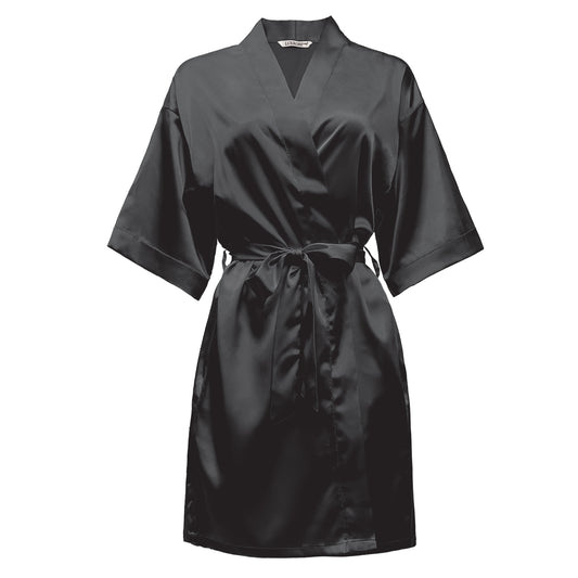 LUX ROBE SHORT [BLACK]