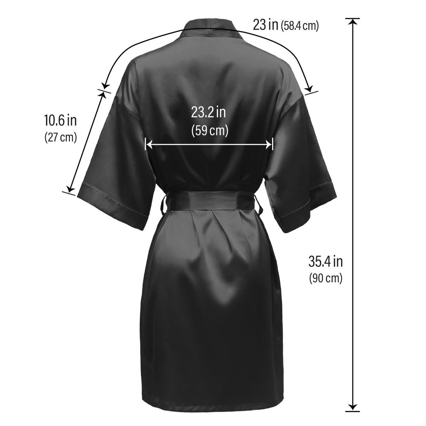 LUX ROBE SHORT [BLACK]