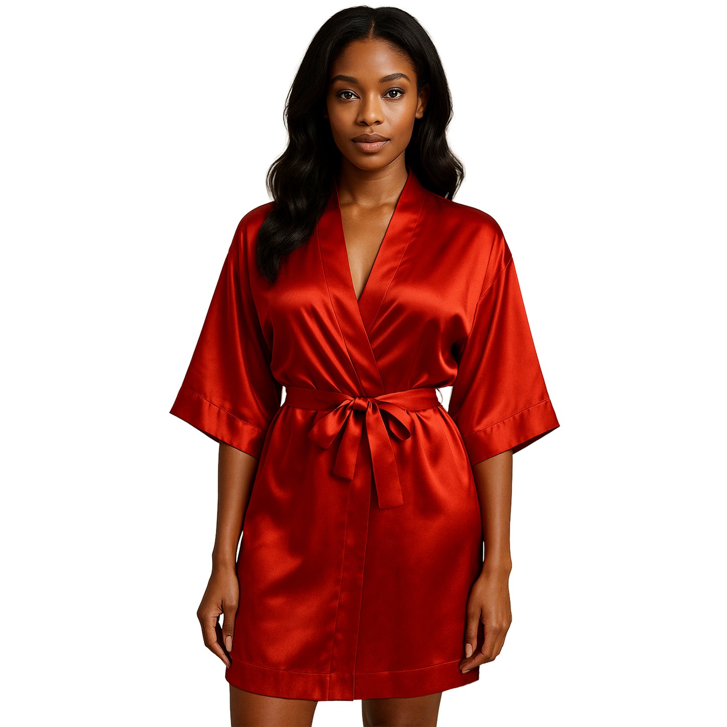 LUX ROBE SHORT [RUBY]