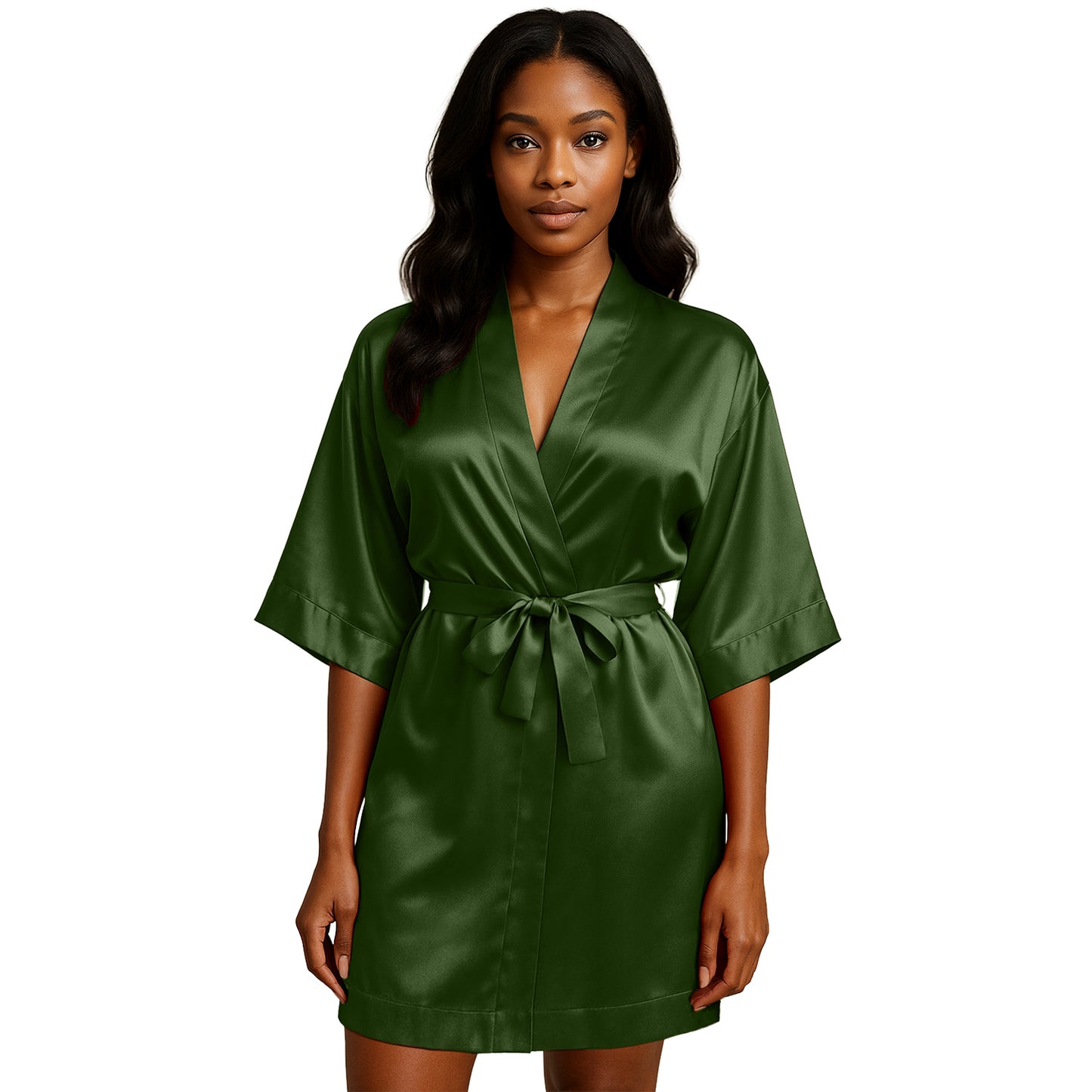 LUX ROBE SHORT [OLIVE]