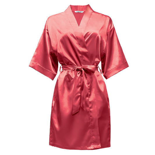 LUX ROBE SHORT [SCARLET]