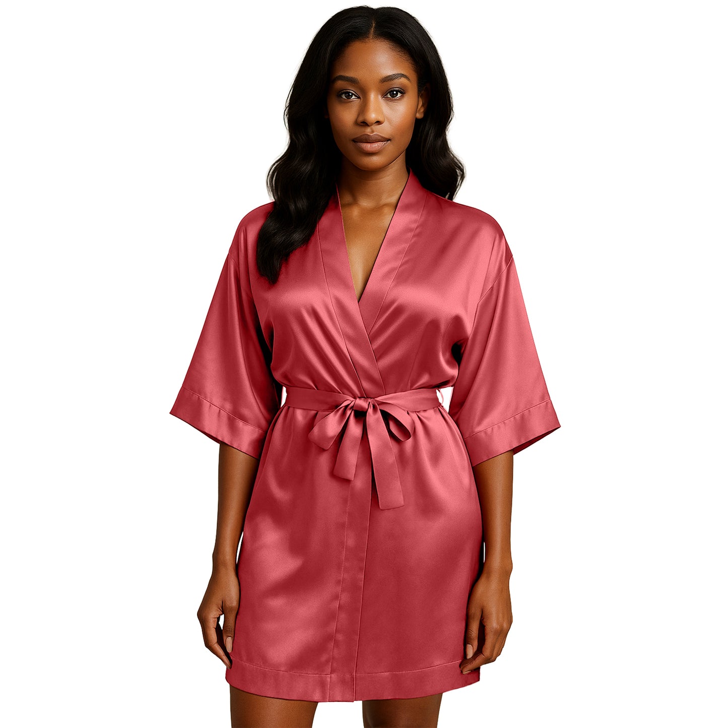 LUX ROBE SHORT [SCARLET]