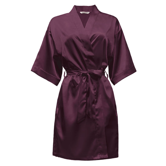 LUX ROBE SHORT [MAROON]