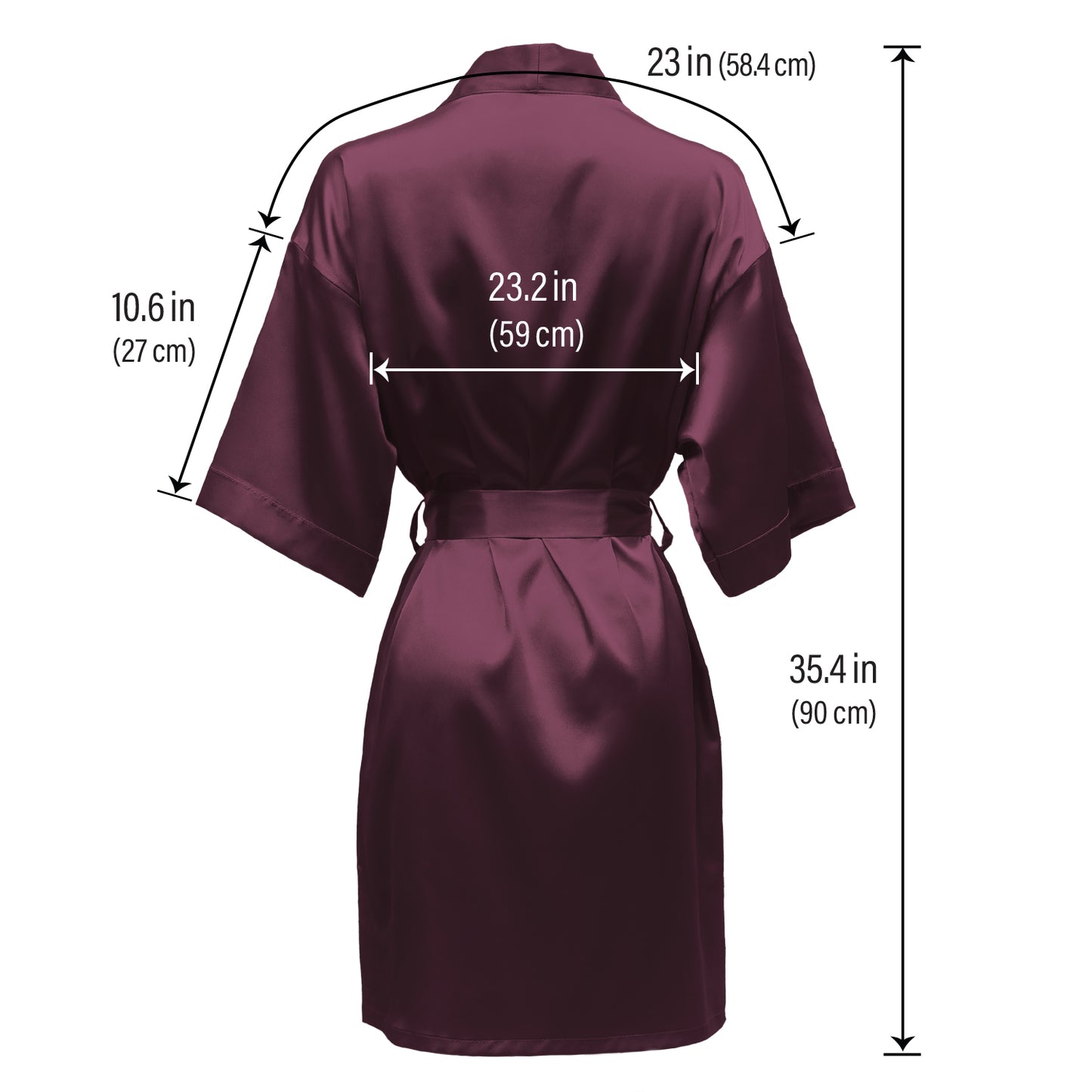 LUX ROBE SHORT [MAROON]