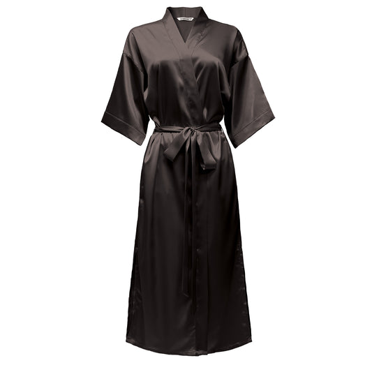 LUX ROBE LONG [BLACK]