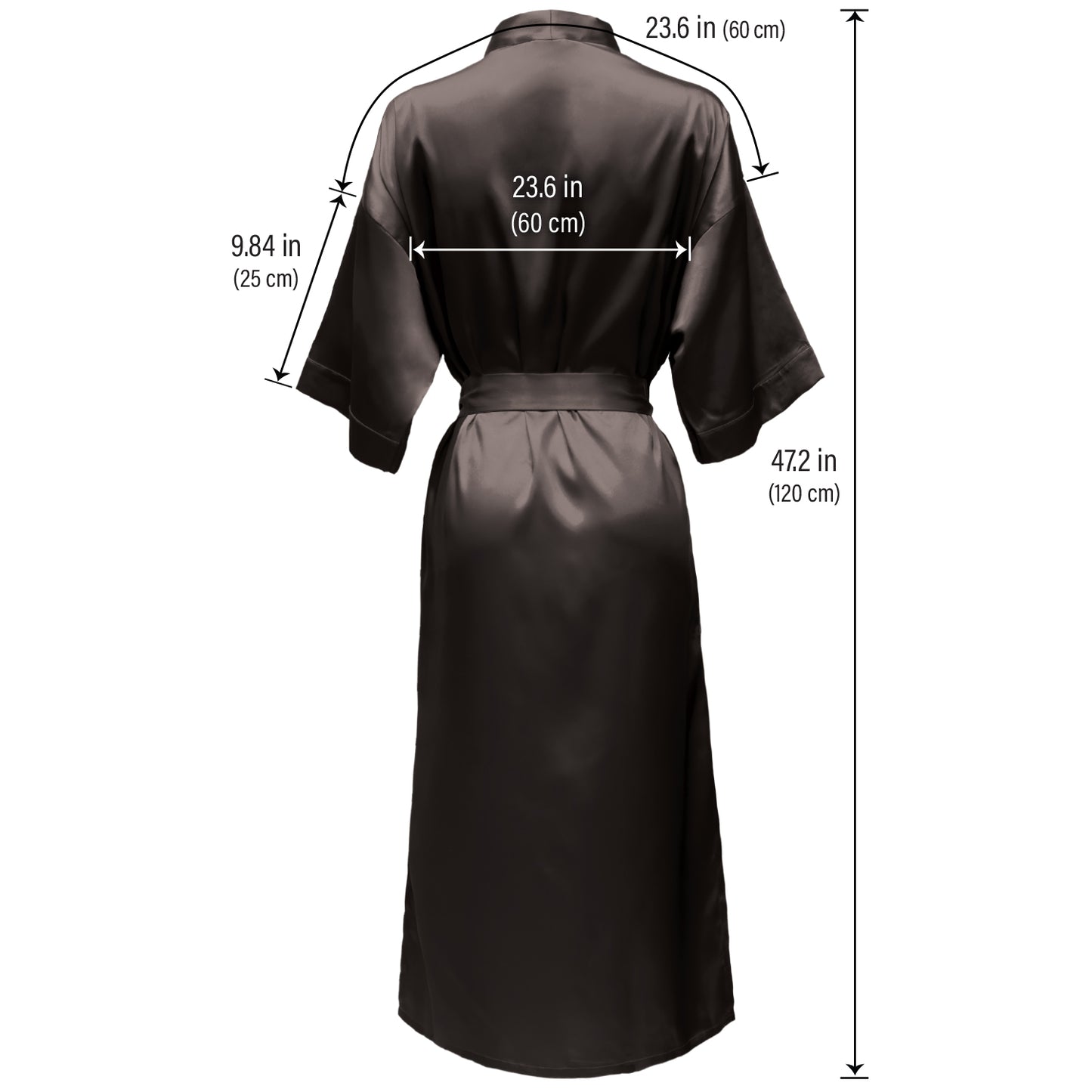LUX ROBE LONG [BLACK]
