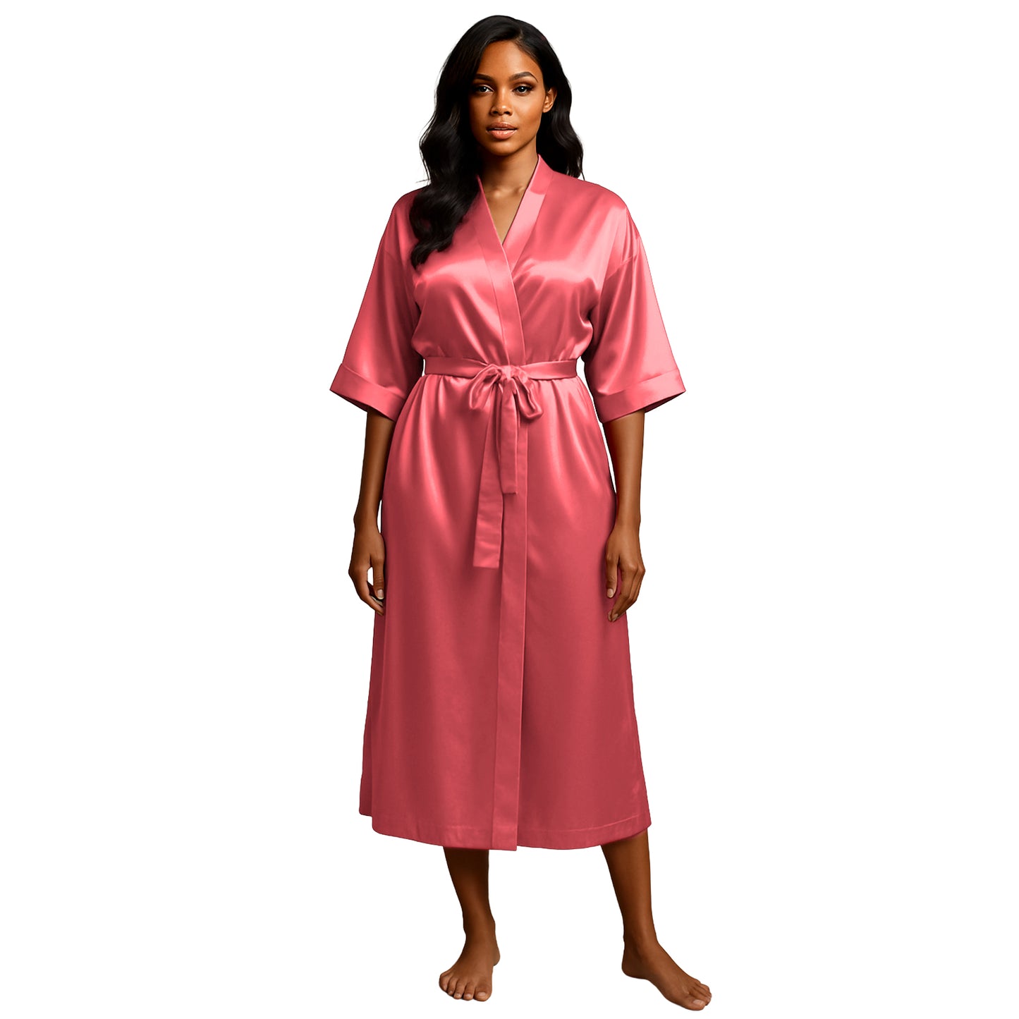 LUX ROBE LONG [SCARLET]