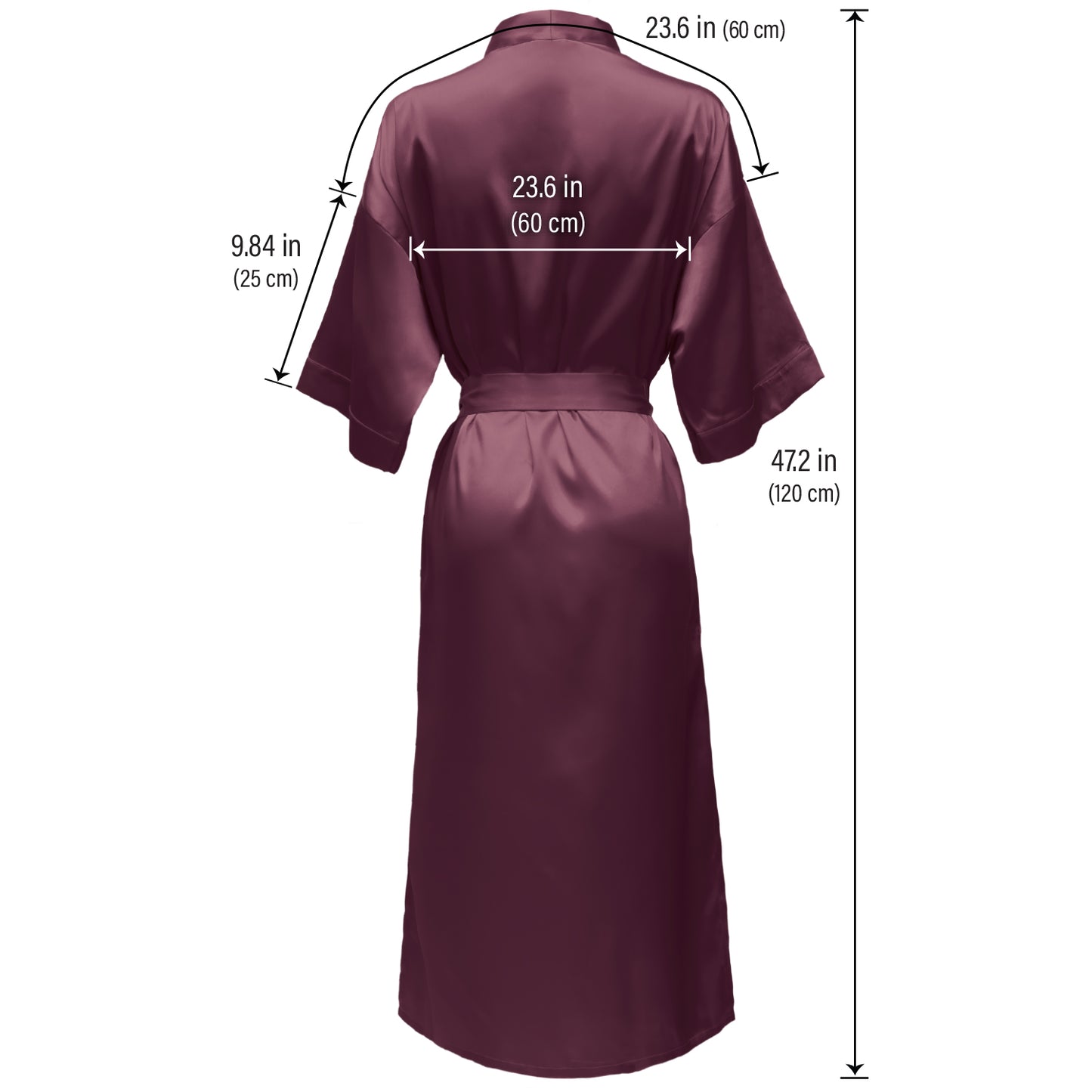 LUX ROBE LONG [MAROON]
