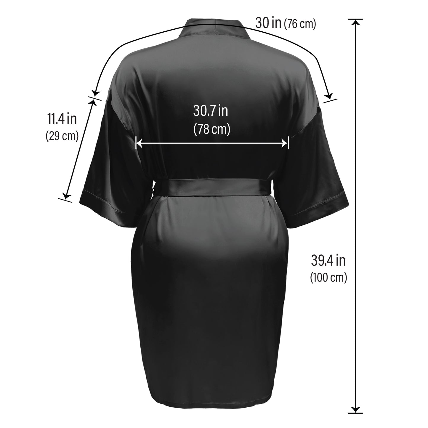 LUX ROBE SHORT [BLACK]