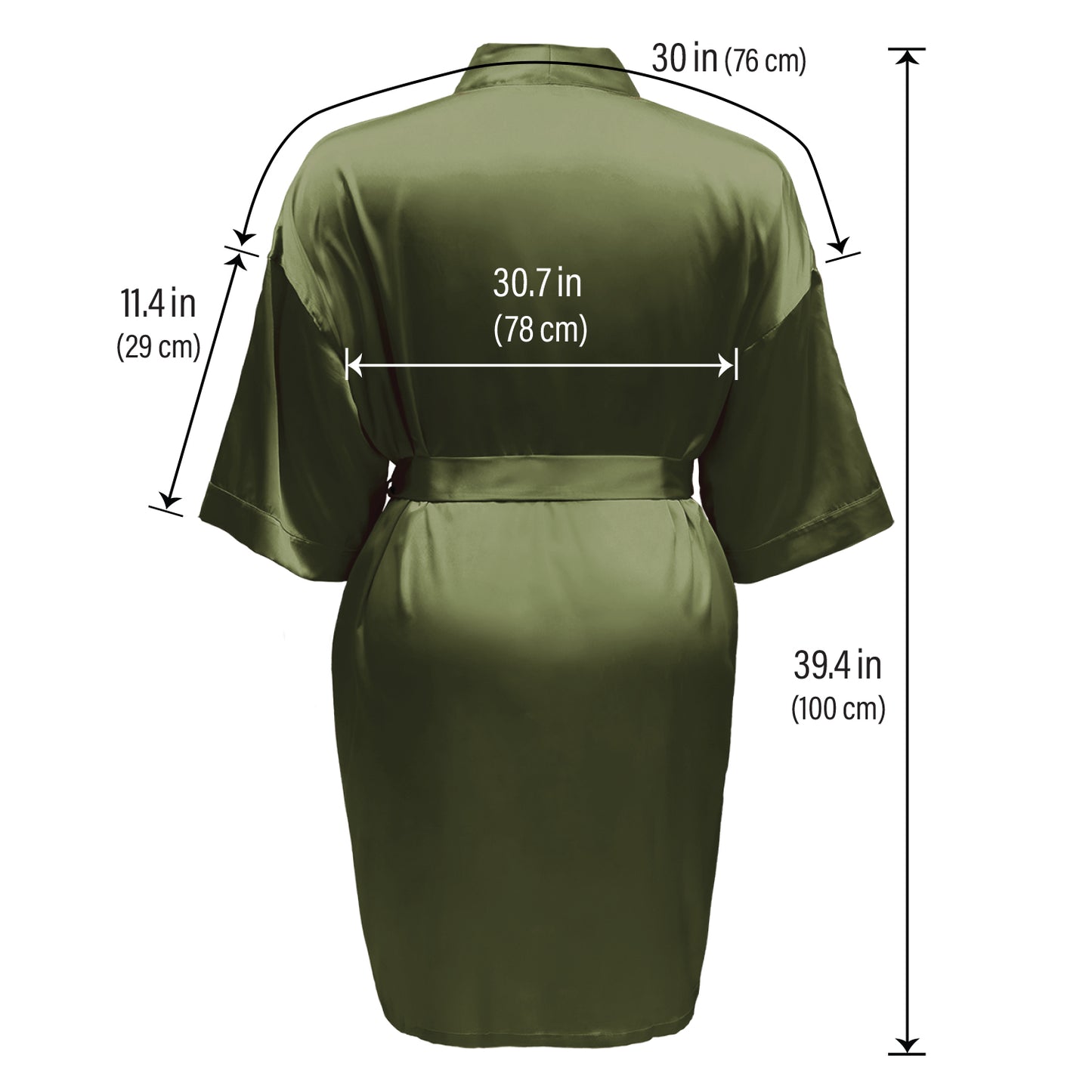 LUX ROBE SHORT [OLIVE]