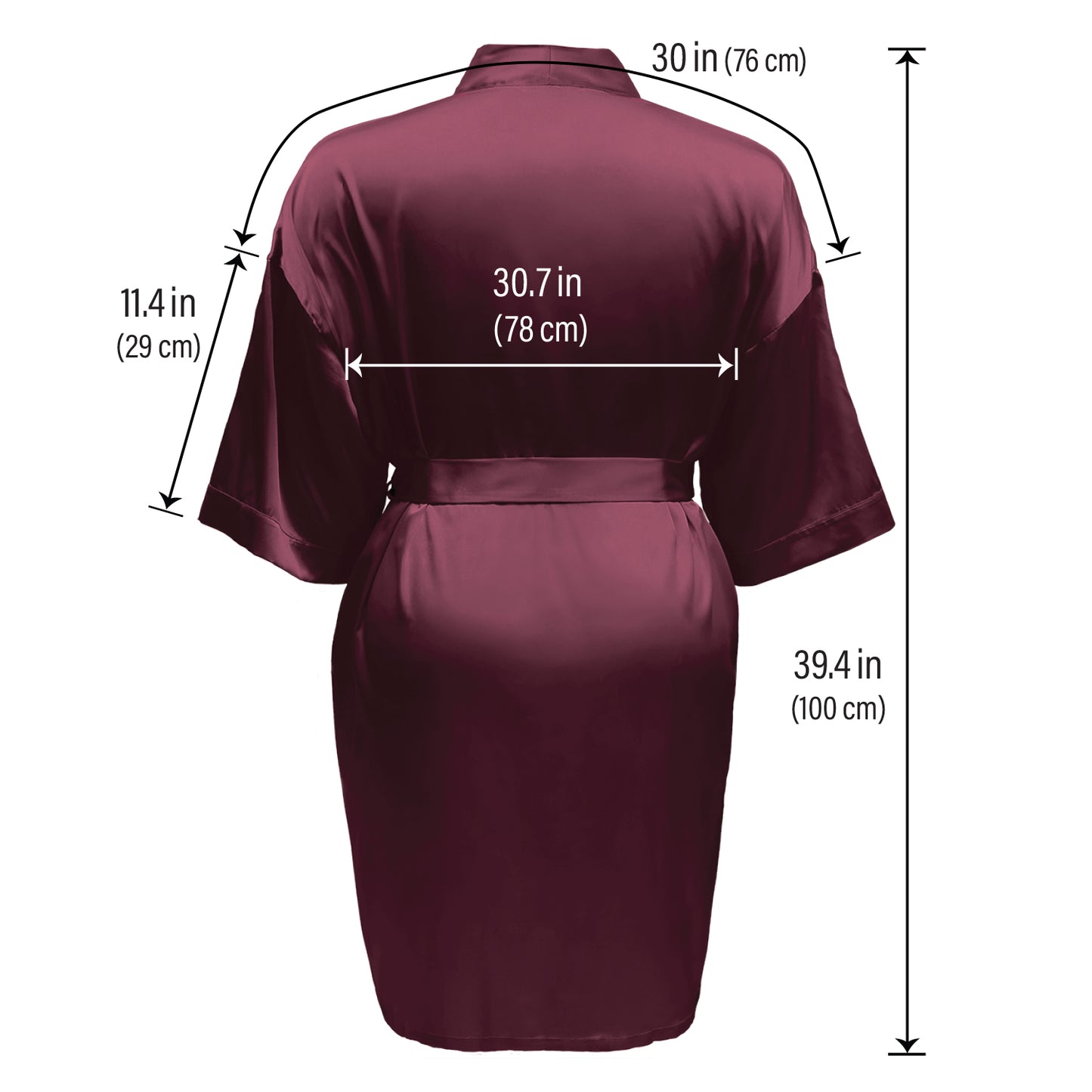 LUX ROBE SHORT [MAROON]