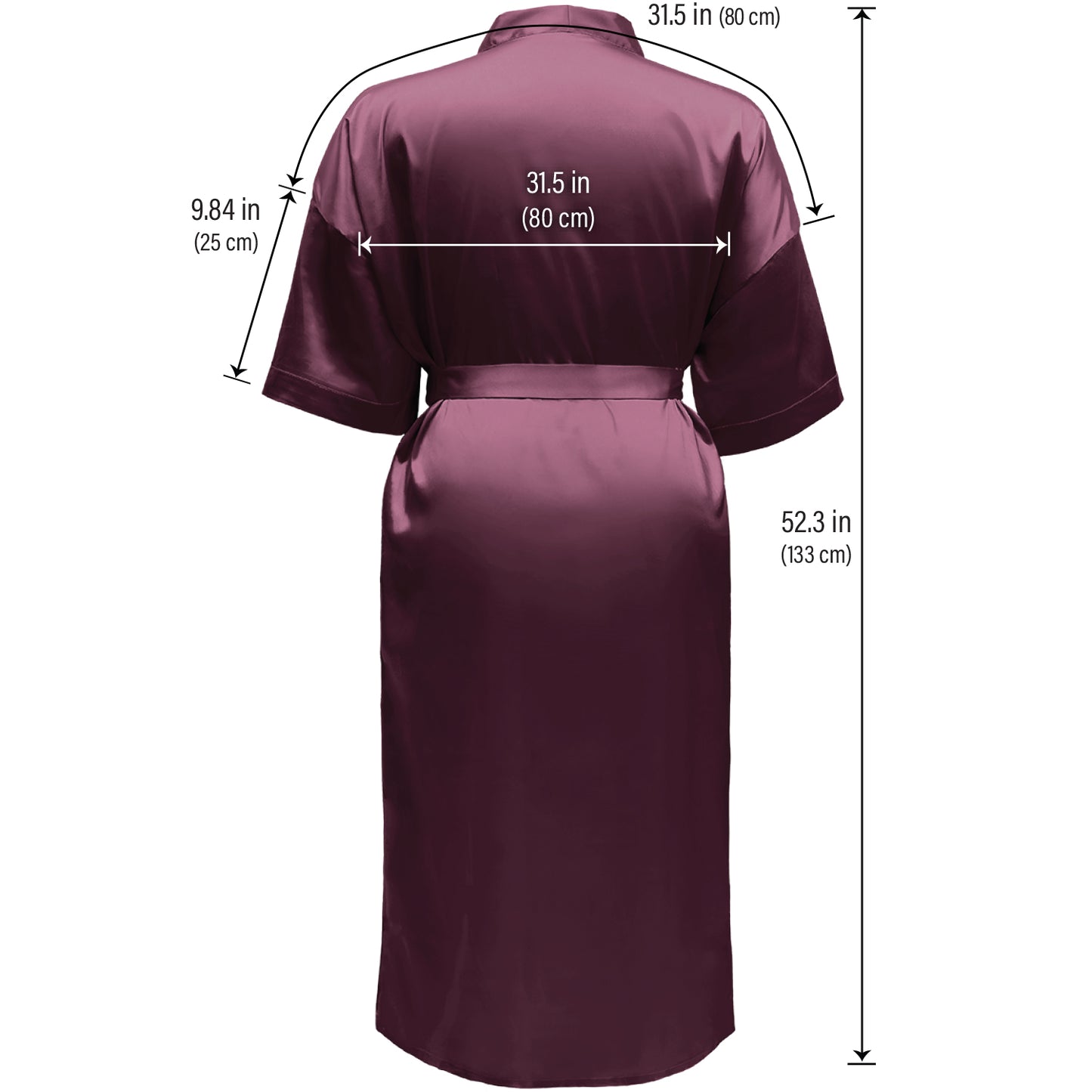 LUX ROBE LONG [MAROON]
