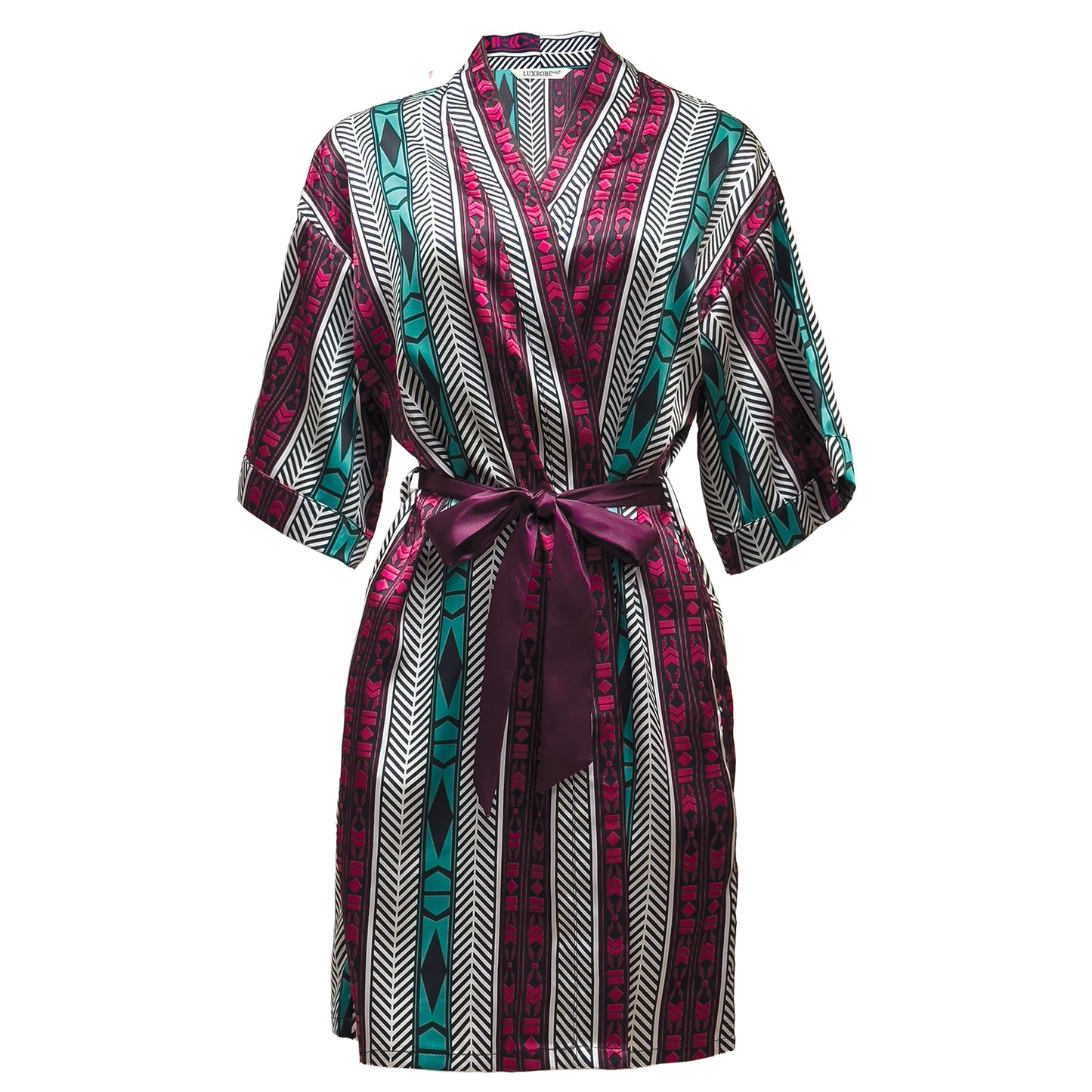 LUX PATTERN ROBE SHORT : AZTEC