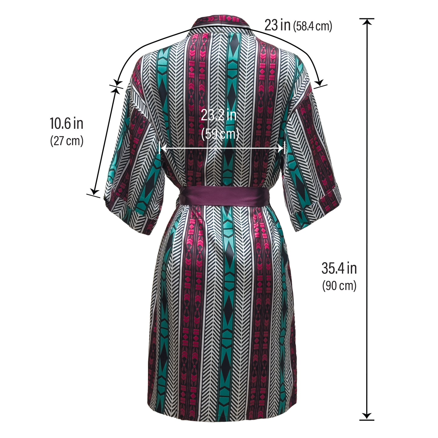 LUX PATTERN ROBE SHORT : AZTEC