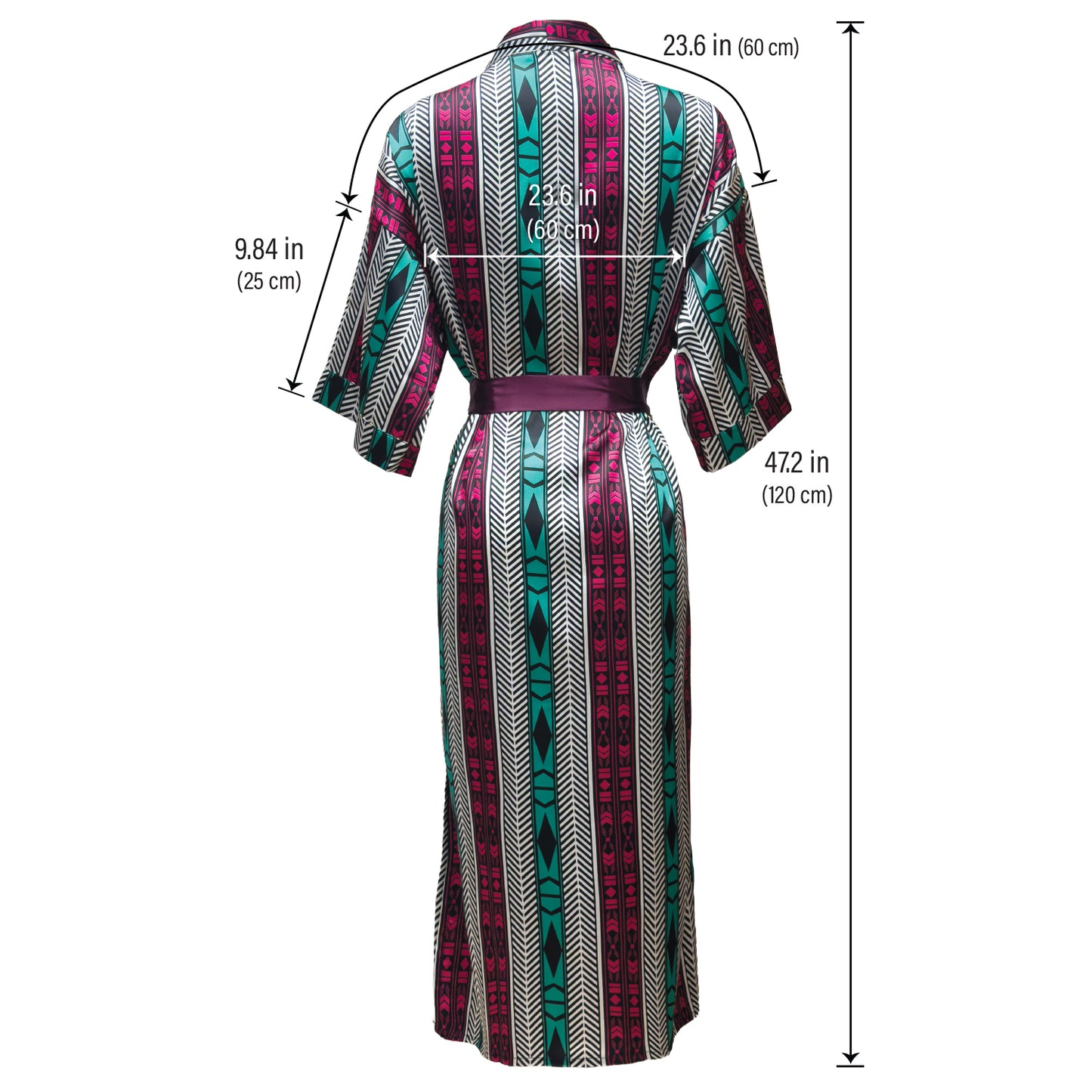 LUX PATTERN ROBE LONG : AZTEC