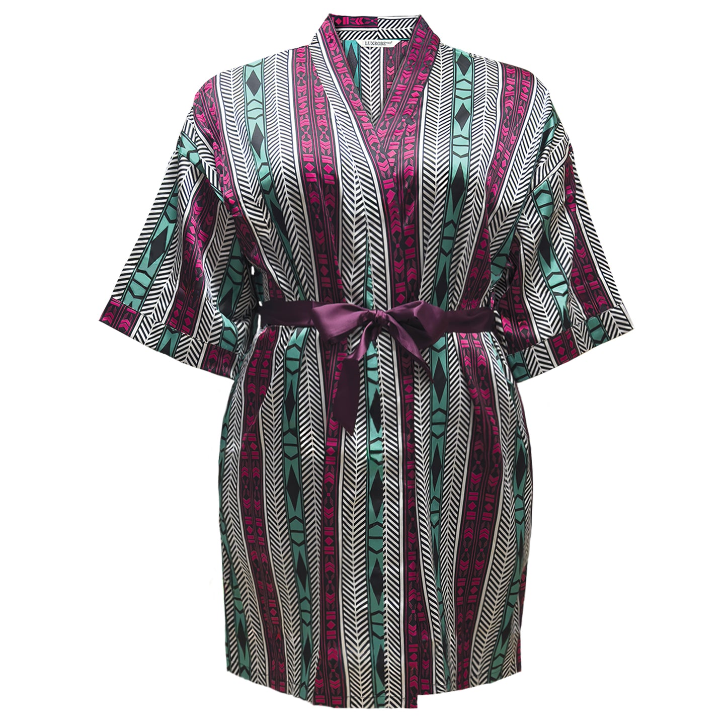 LUX PATTERN ROBE SHORT : AZTEC