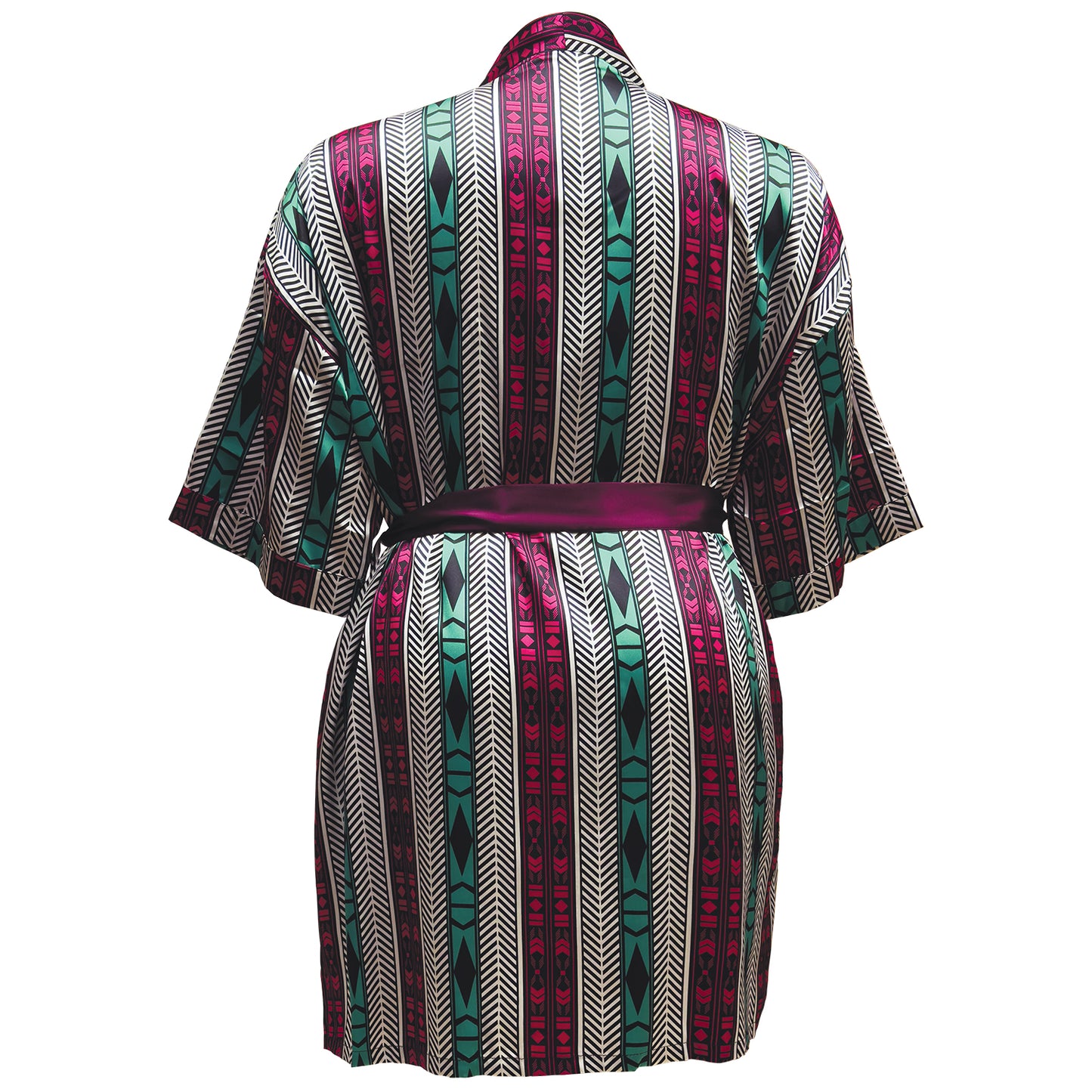 LUX PATTERN ROBE SHORT : AZTEC