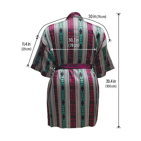 LUX PATTERN ROBE SHORT : AZTEC