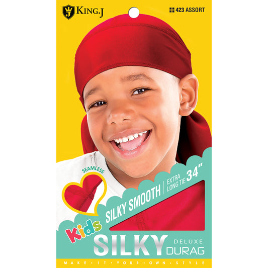 SILKY DU-RAG KIDS [ASSORT-12 PIECES SET]