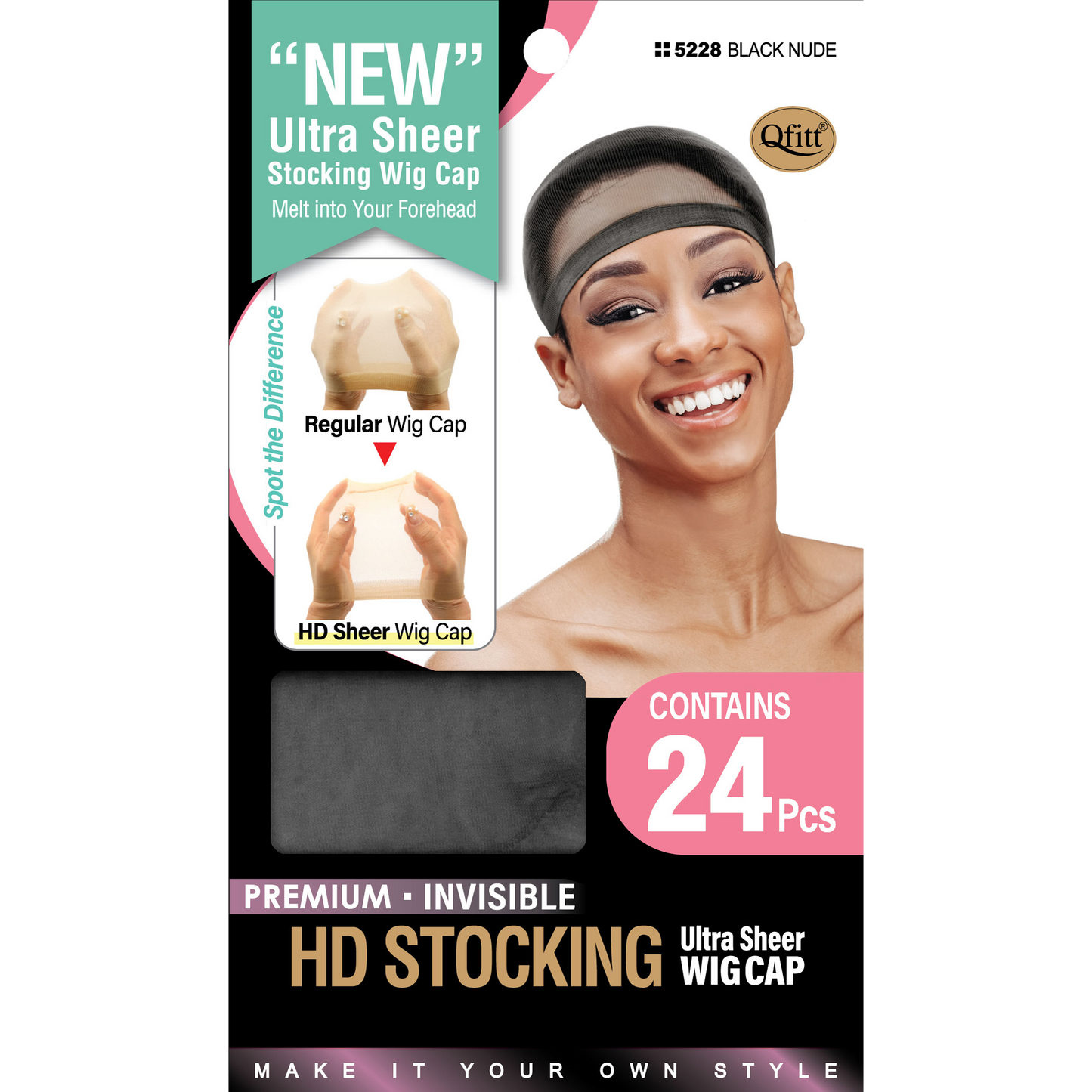 BULK[24 PIECES] HD STOCKING ULTRA SHEER WIG CAP