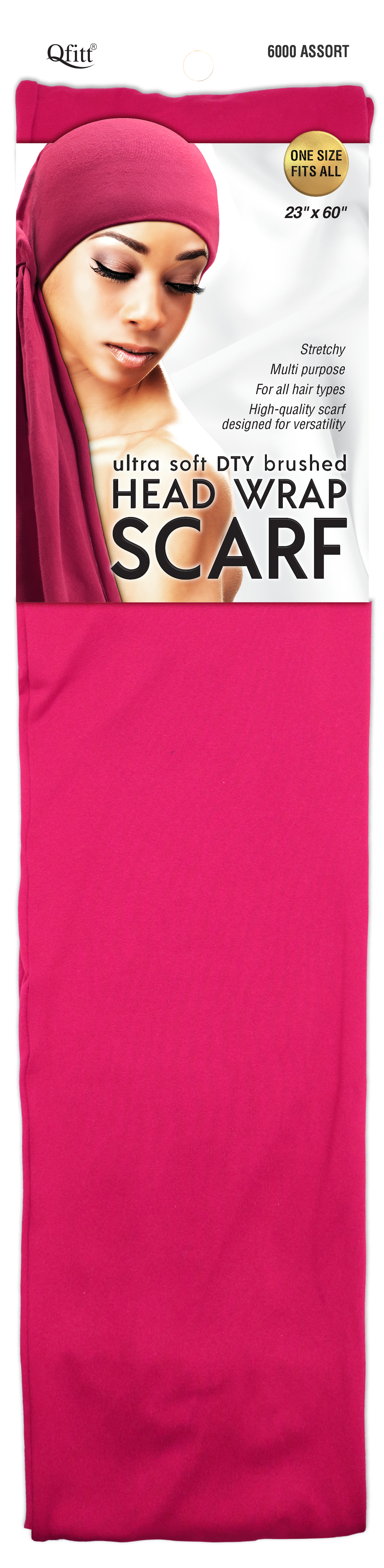 ULTRA SOFT DTY BRUSHED HEAD WRAP SCARF