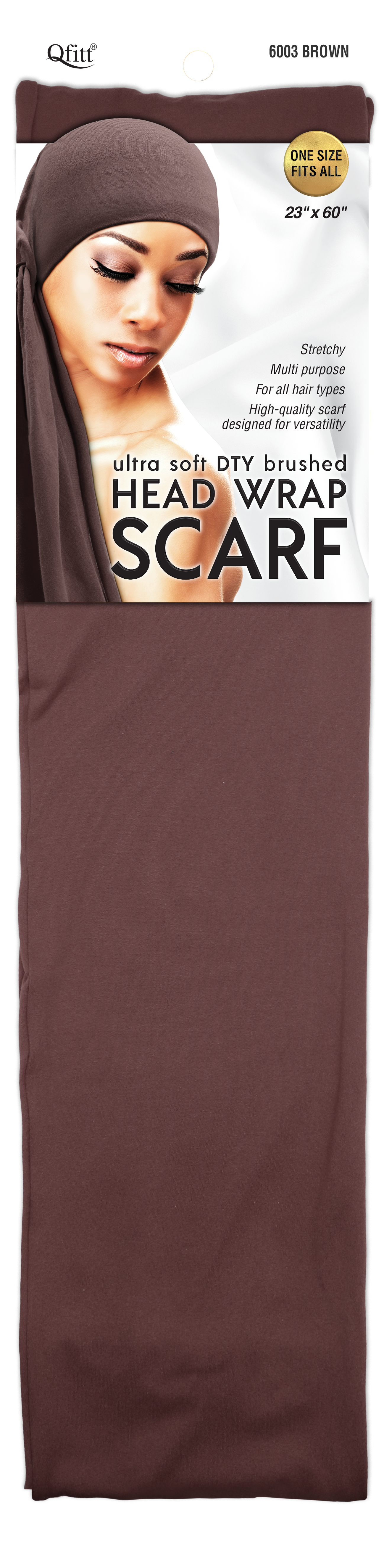 ULTRA SOFT DTY BRUSHED HEAD WRAP SCARF