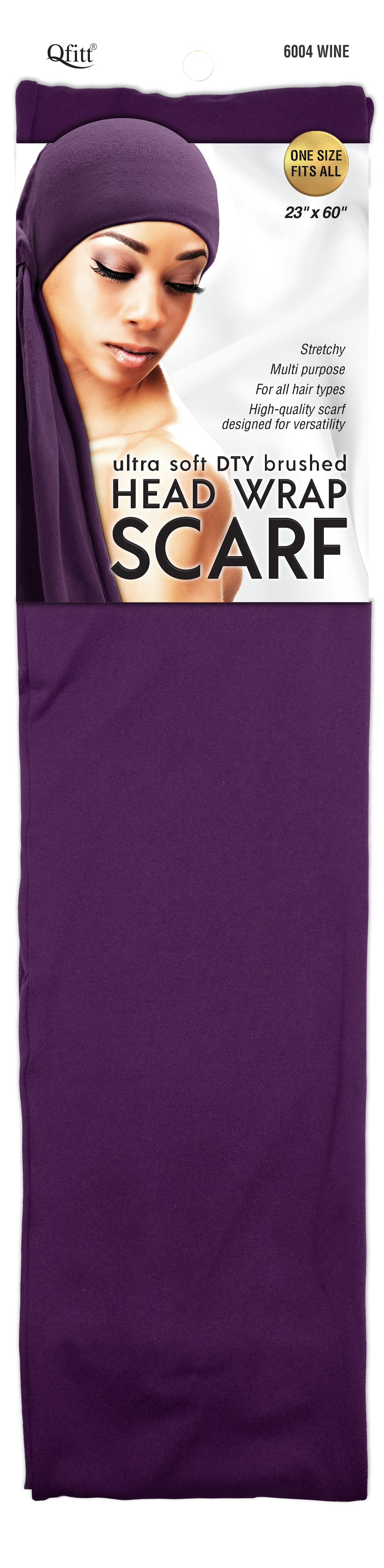 ULTRA SOFT DTY BRUSHED HEAD WRAP SCARF