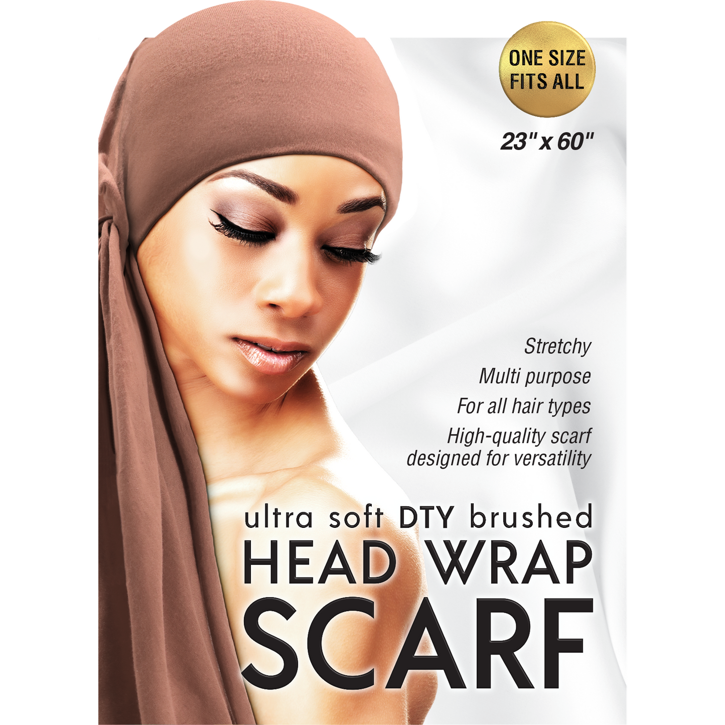 ULTRA SOFT DTY BRUSHED HEAD WRAP SCARF