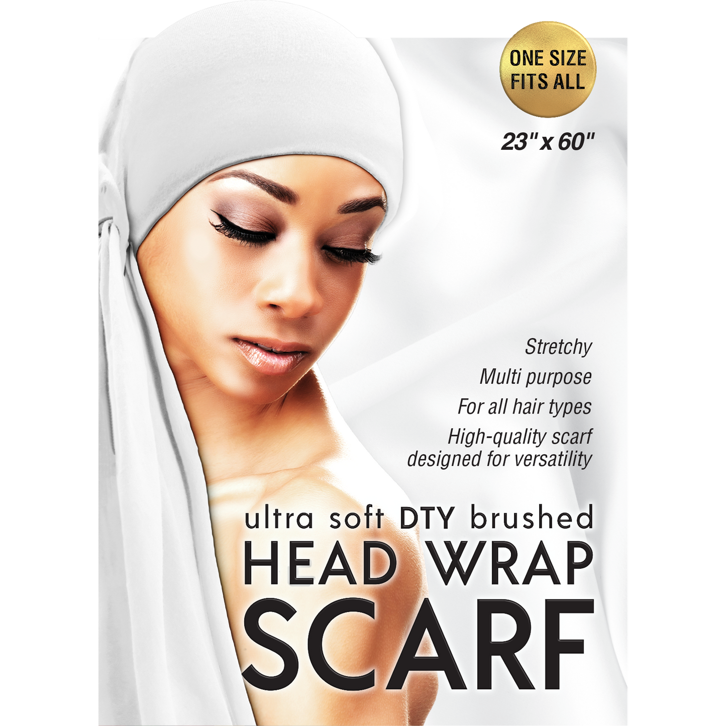 ULTRA SOFT DTY BRUSHED HEAD WRAP SCARF
