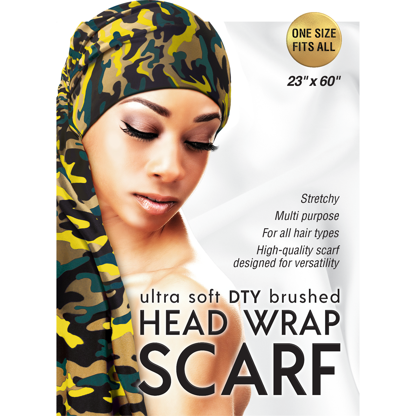 ULTRA SOFT DTY BRUSHED HEAD WRAP SCARF