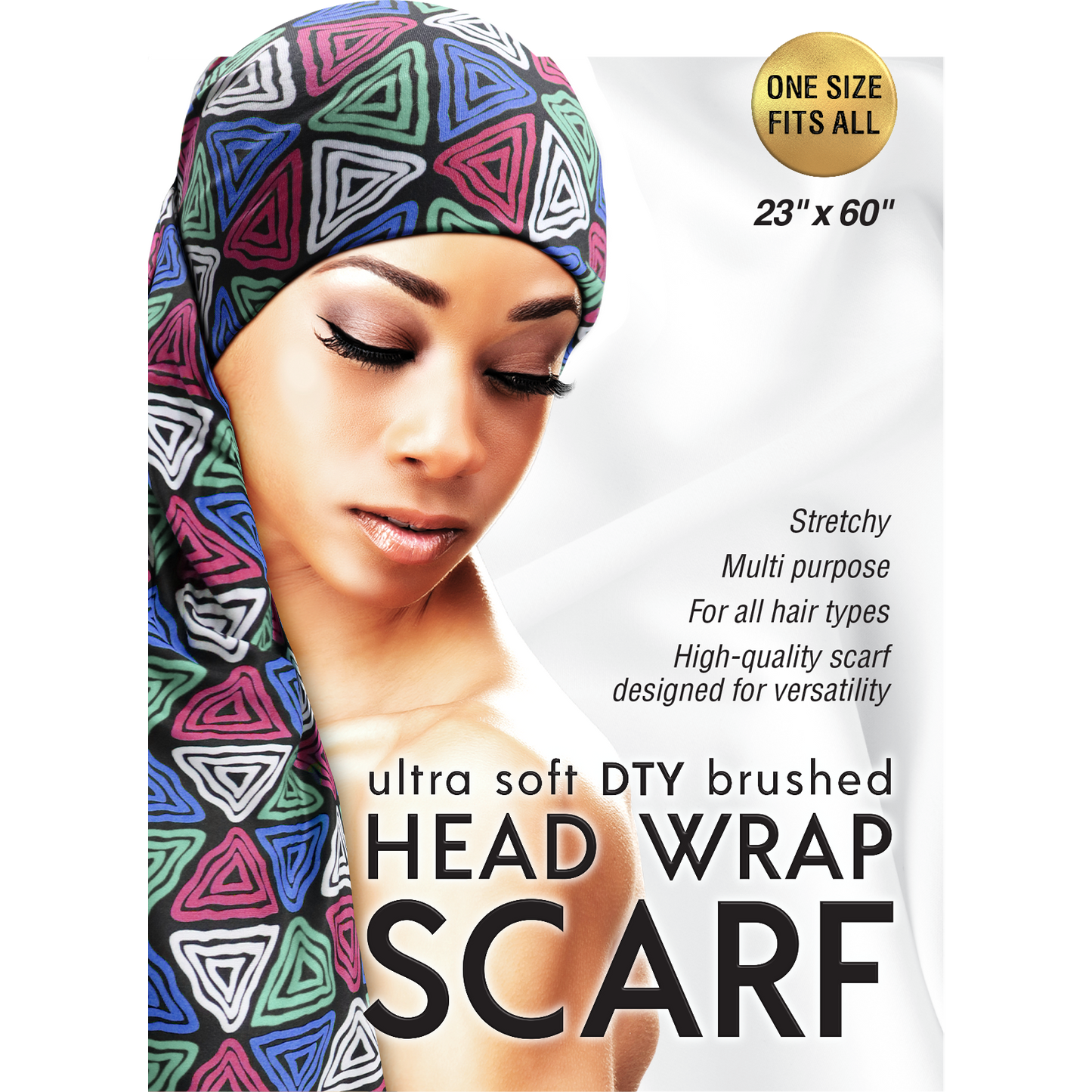 ULTRA SOFT DTY BRUSHED HEAD WRAP SCARF