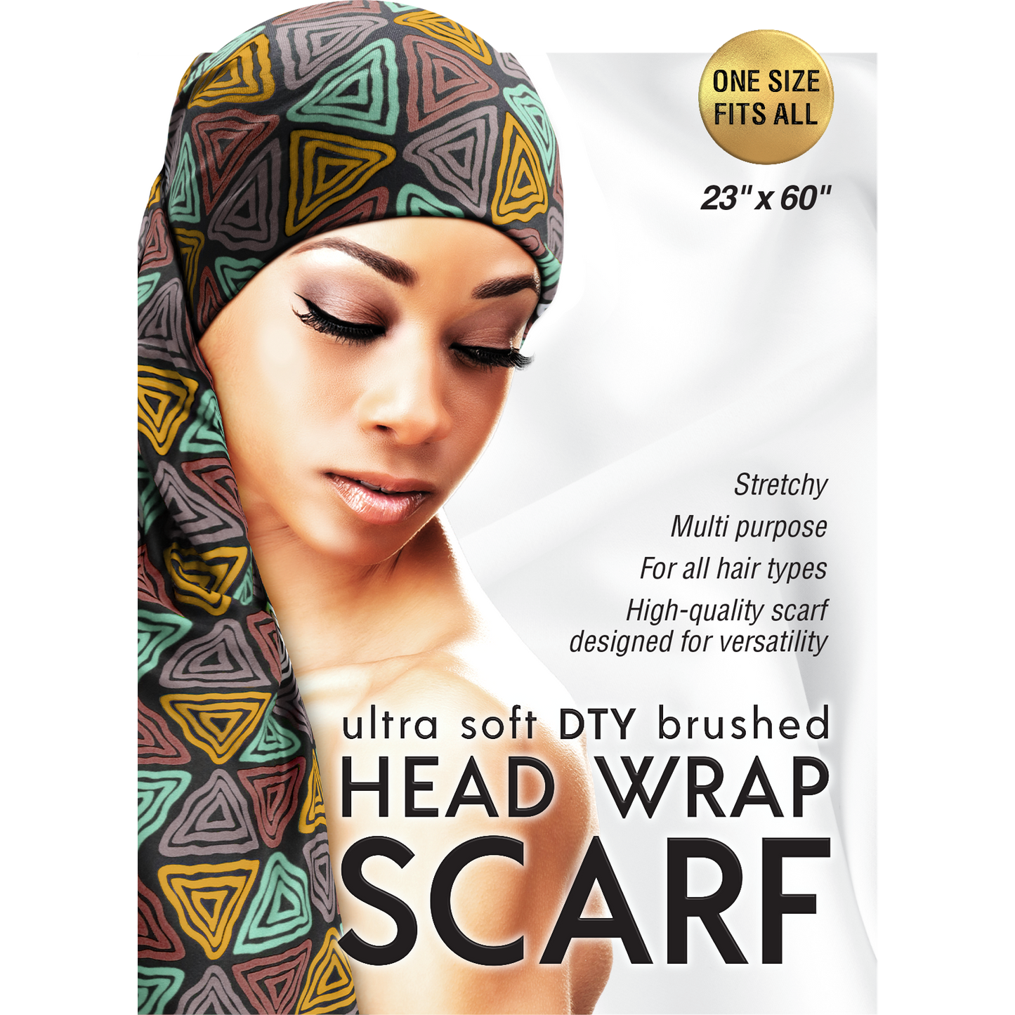 ULTRA SOFT DTY BRUSHED HEAD WRAP SCARF