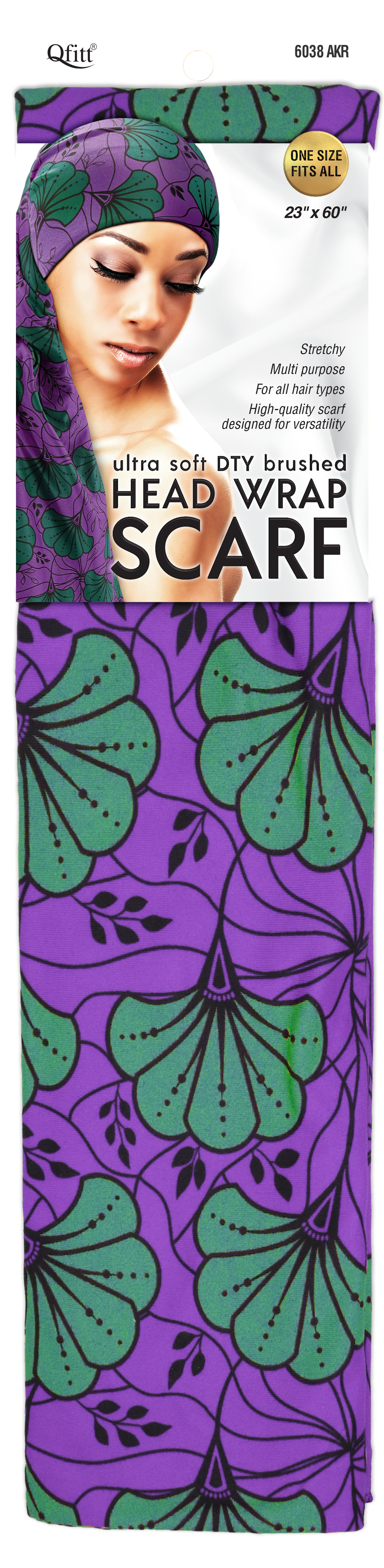 ULTRA SOFT DTY BRUSHED HEAD WRAP SCARF