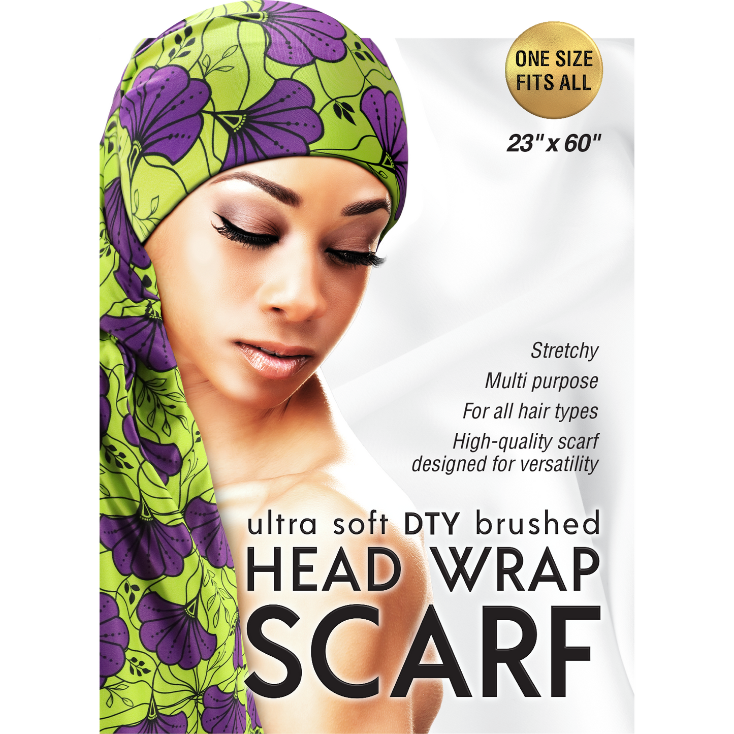 ULTRA SOFT DTY BRUSHED HEAD WRAP SCARF