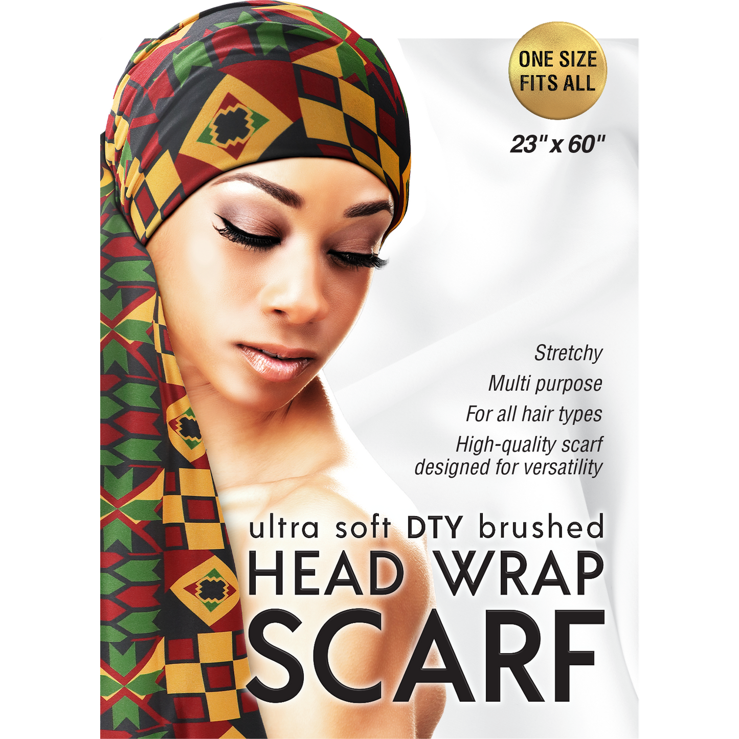ULTRA SOFT DTY BRUSHED HEAD WRAP SCARF
