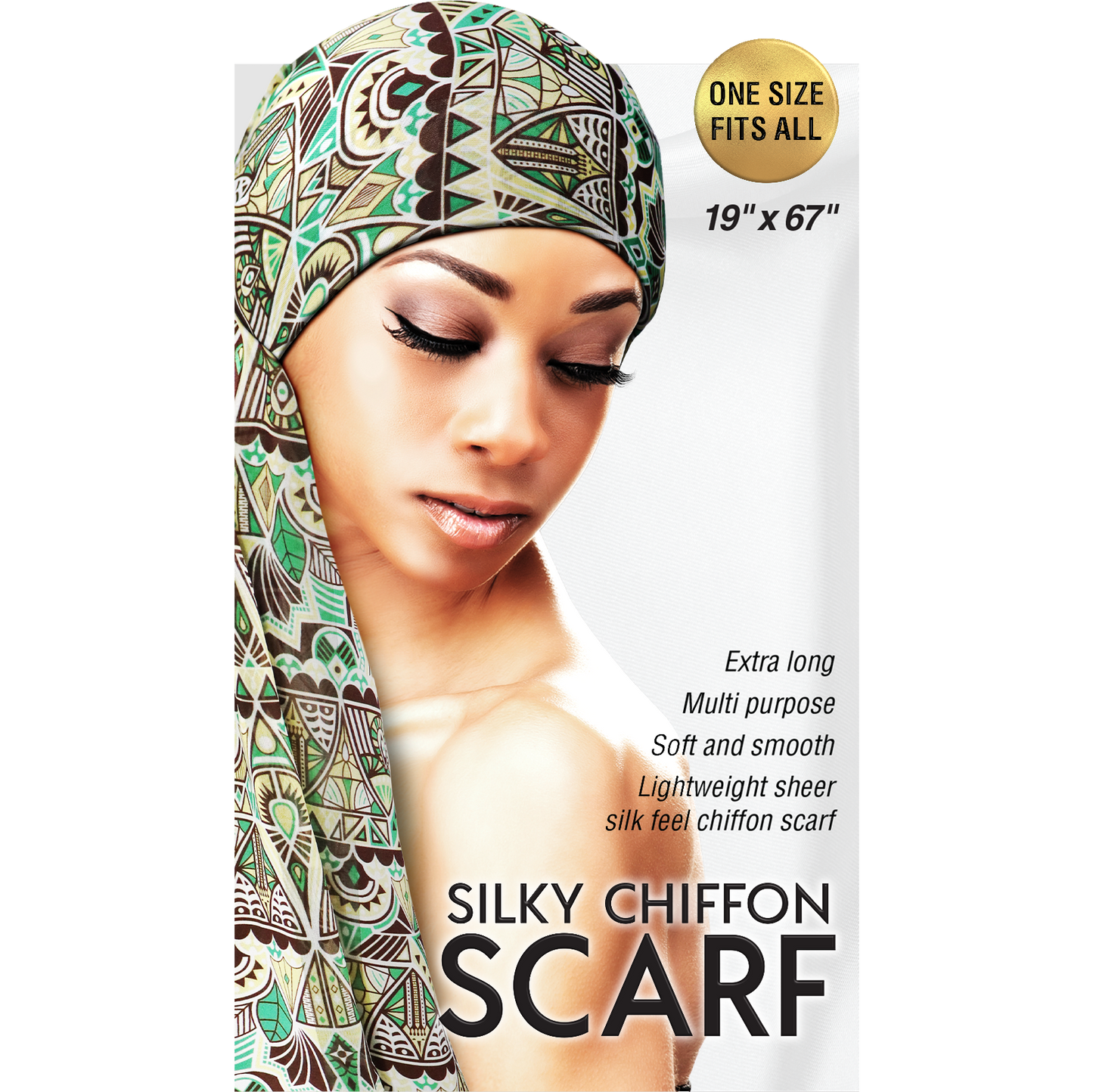 SILKY CHIFFON SCARF