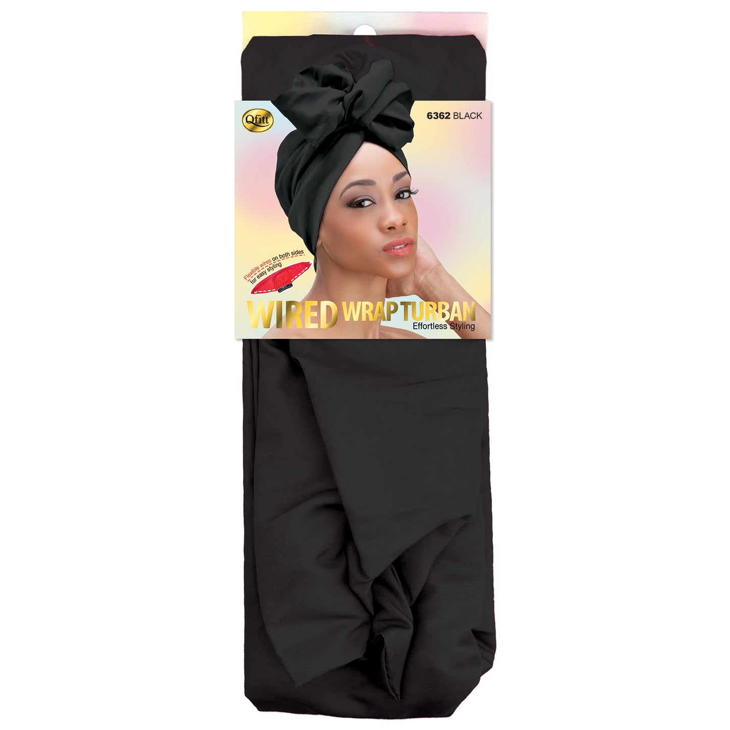 WIRED WRAP TURBAN [BLACK]