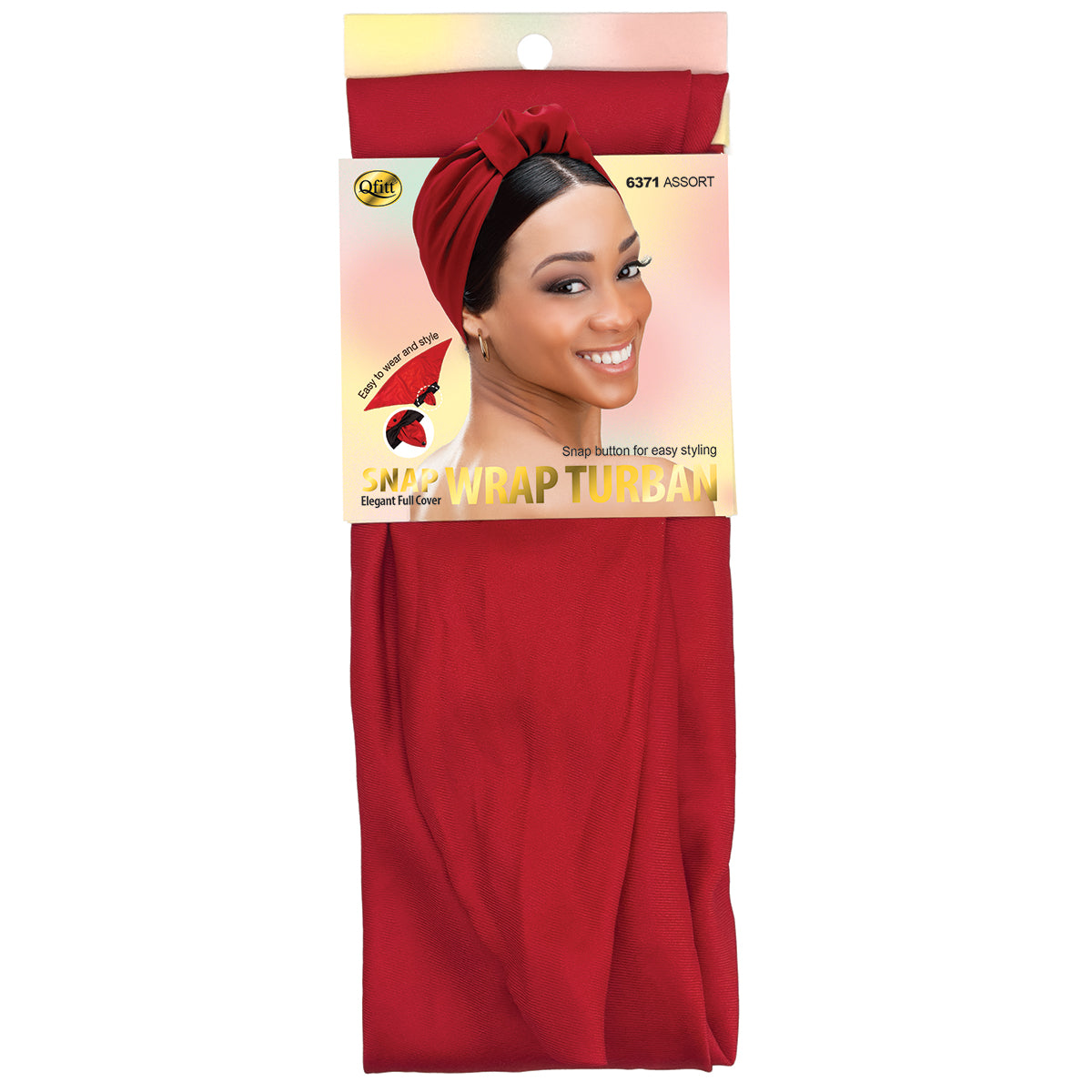 SNAP WRAP TURBAN [ASSORT-6PCS SET]